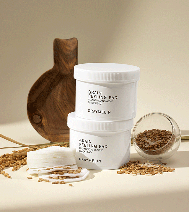 piyonna Grain Peeling Skin Pad 70 Sheets Soins visage Coffret soin