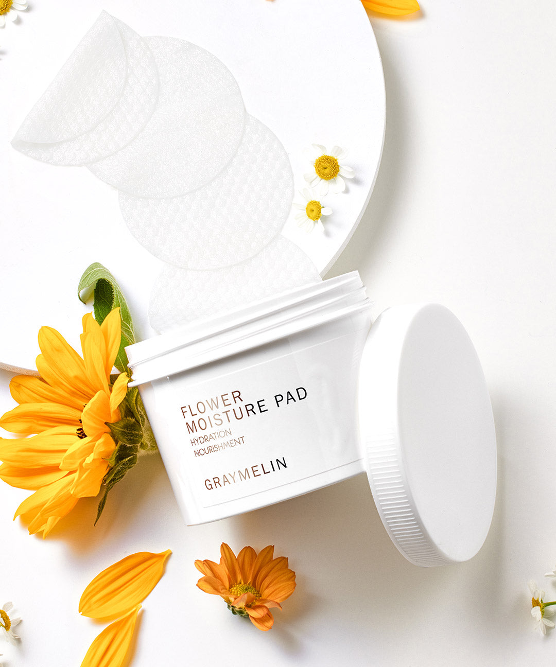 piyonna Grain Peeling Pad 70 Sheets + Flower Water Moisturizing Pad 70 Sheets Soins visage Toner Pads tonifiants