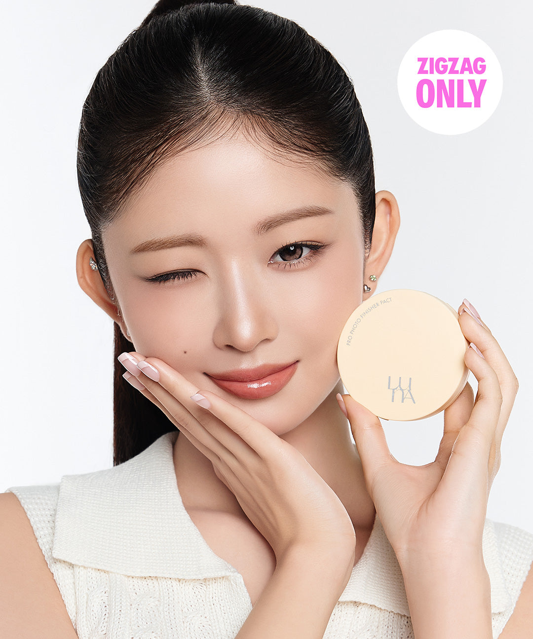 piyonna Pro Photo Finisher Powder Pact Maquillage Teint Poudre compacte