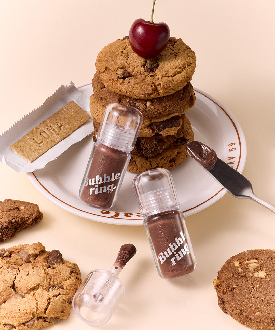 piyonna Mary Jane Bubbling Gum Gloss Maquillage Lèvres Gloss