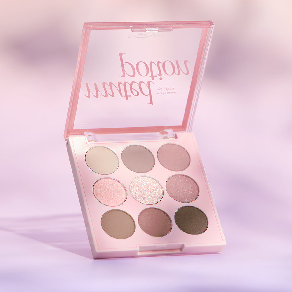 piyonna Shade Mood Eye Palette (9 Colors) – Glitter Makeup, Contour Shades, 4 Textures Makeup Eye Makeup Eye Shadow