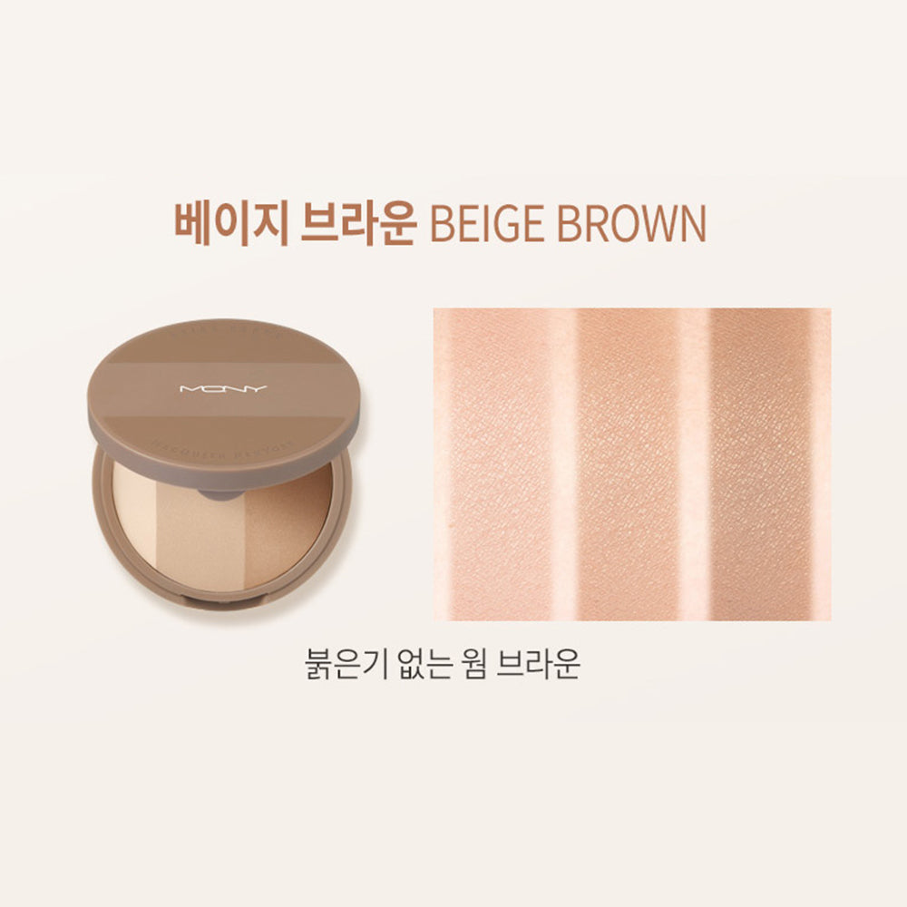 piyonna Palette Contour 3 Couleurs – Contouring nez & illuminateur (9g) Maquillage Blush & Contour Contouring