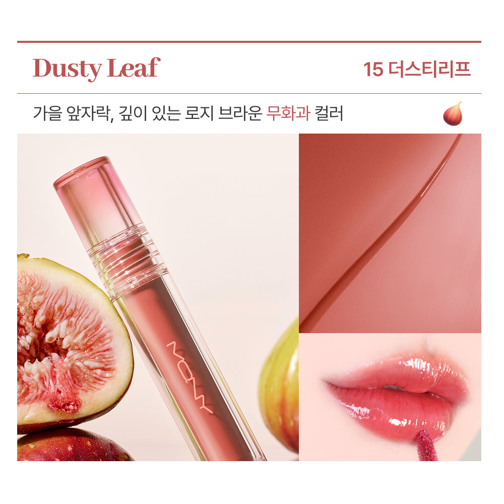 piyonna MACQUEEN NEW YORK Juicy Fit Tint 5 Colors / Long-Lasting Glossy Water Tint / Glow Lip Tint Maquillage Lèvres Encre à lèvres