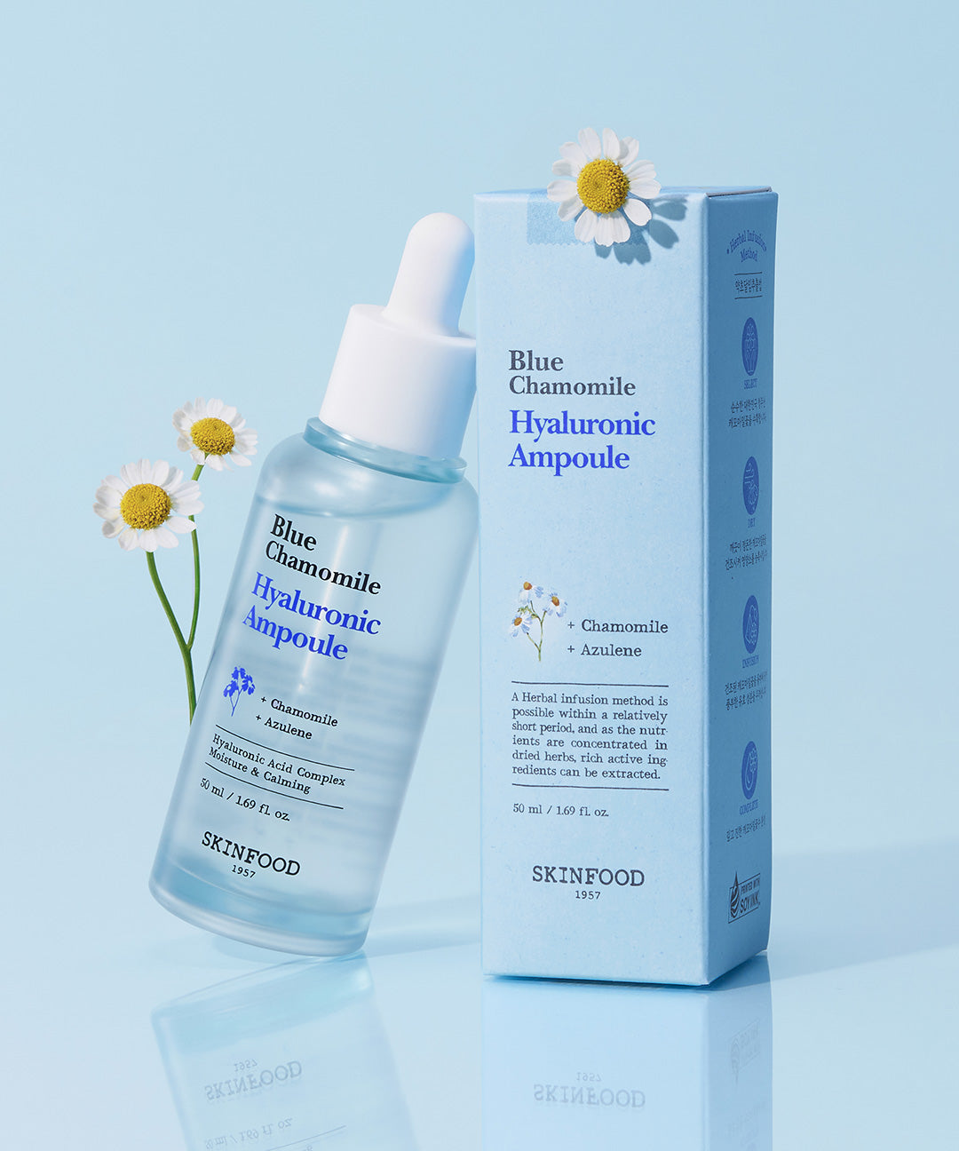 piyonna BLUE CHAMOMILE HYALURONIC AMPOULE Face Care Serum