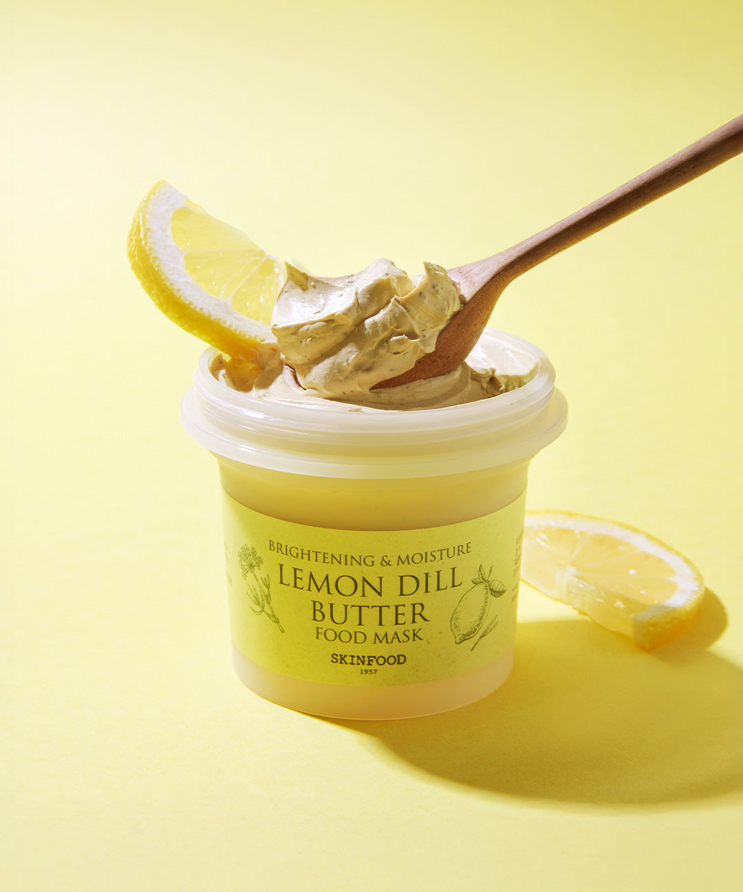 piyonna LEMON DILL BUTTER FOOD MASK Face Mask Wash Off Mask