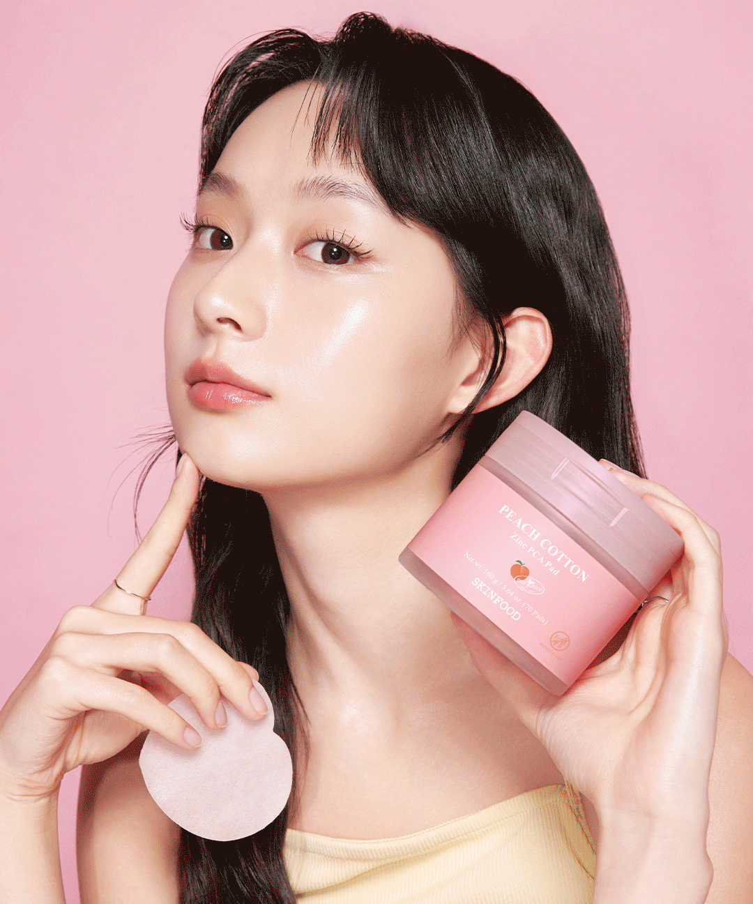 piyonna PEACH COTTON ZINC PCA PAD Face Care Toner Toner Pad