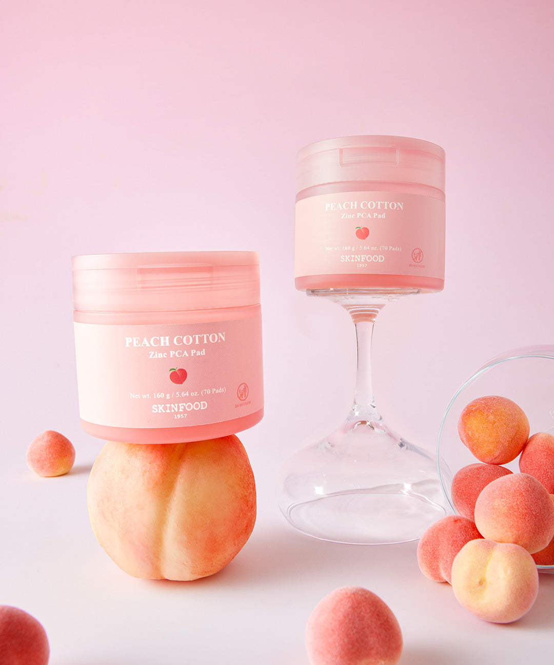 piyonna PEACH COTTON ZINC PCA PAD Face Care Toner Toner Pad