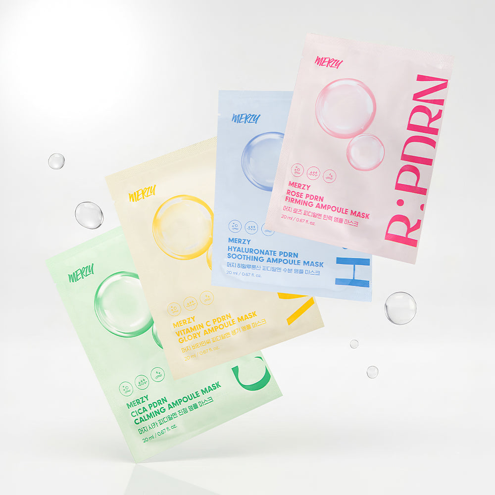 piyonna PDRN Ampoule Mask Pack 4 Types (10 Sheets) Face Mask Sheet Mask