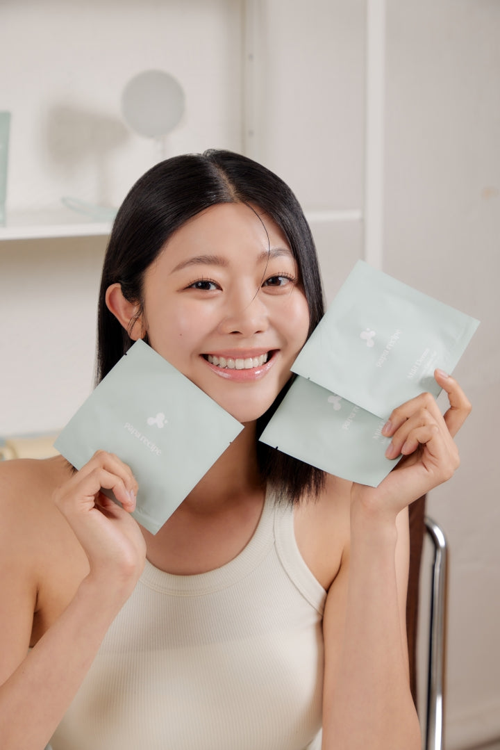 piyonna Mild Derma Moisture Cream Pad 5pcs Soin de la peau Masque Patch visage