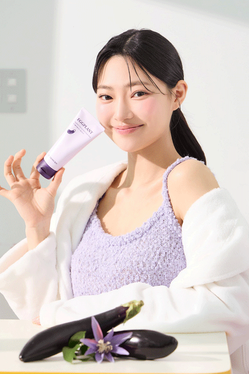 piyonna Eggplant Clearing Mud Cream Mask 100ml Soin de la peau Masque Masque à rincer