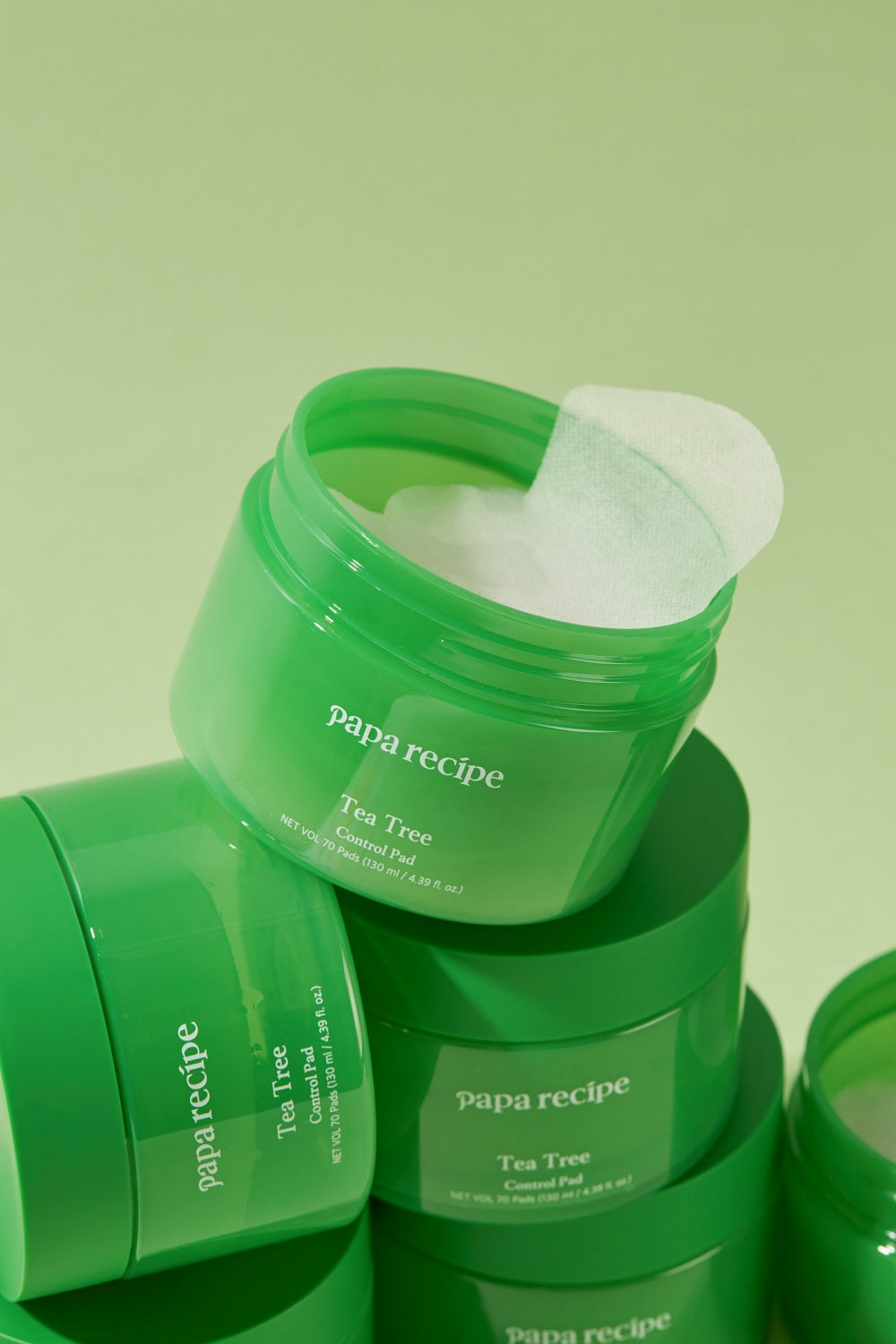 piyonna Tea Tree Control Pad 70pcs Soin de la peau Lotion tonique Pads tonifiants