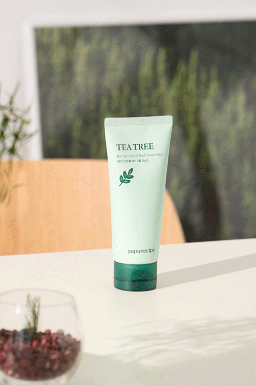 piyonna Tea Tree Control Mud Cream Mask 100ml Soin de la peau Masque Masque à rincer