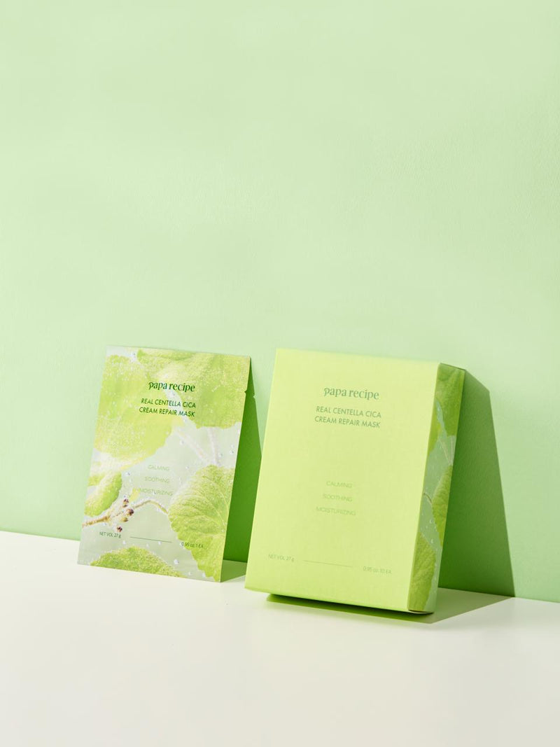 piyonna Real Centella Cica Cream Repair Mask 10pcs Face Mask Sheet Mask