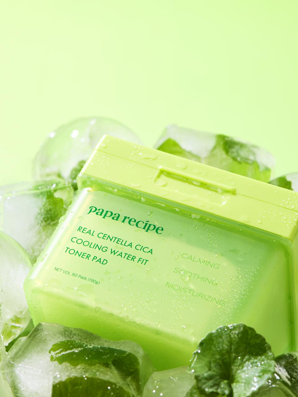 piyonna Real Centella Cica Cooling Water Fit Toner Pad 80pcs Soin de la peau Lotion tonique Pads tonifiants