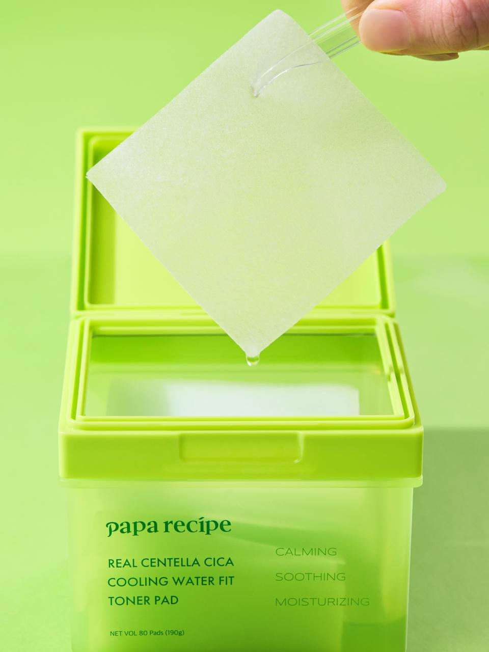 piyonna Real Centella Cica Cooling Water Fit Toner Pad 80pcs Soin de la peau Lotion tonique Pads tonifiants