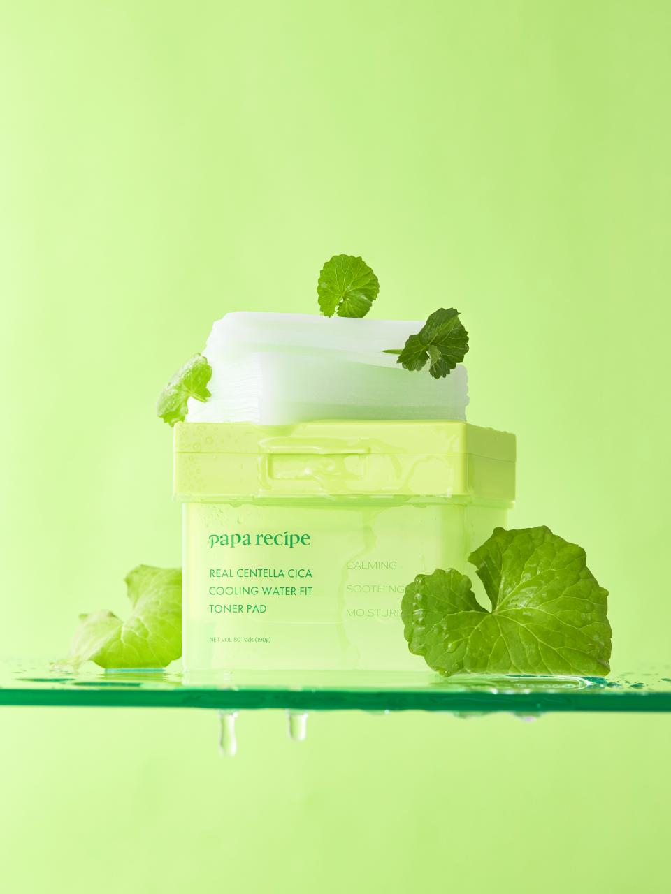 piyonna Real Centella Cica Cooling Water Fit Toner Pad 80pcs Soin de la peau Lotion tonique Pads tonifiants