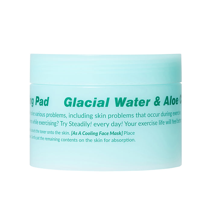 piyonna Steadily Glacier Water Aloe Cooling Pad 80 Sheets Face Care Toner Mist