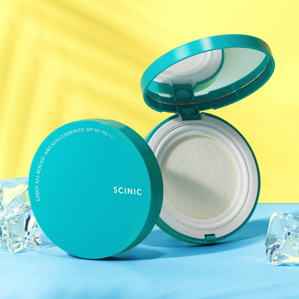 piyonna Scinic Enjoy All Around Airy Sun Cushion EX SPF50+PA++++ Solaire Cushion solaire