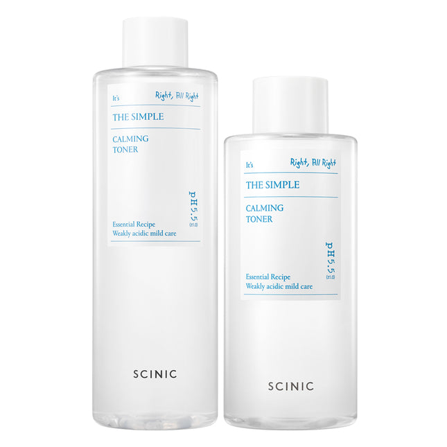 piyonna Scinic The Simple Calming Toner 500ml+300ml Soins visage Toner Lotion tonique