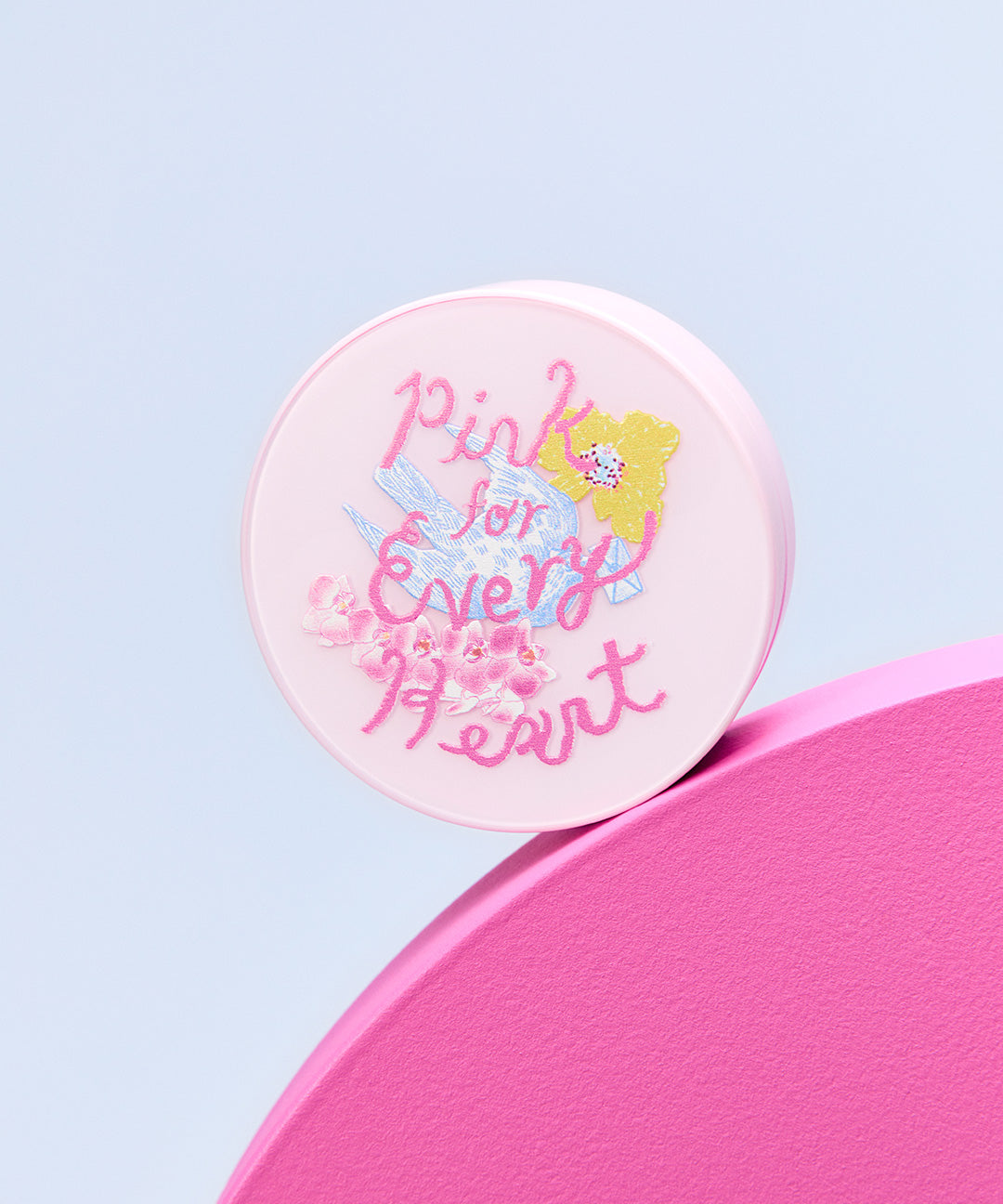piyonna Pink For Every Heart Edition Dorigin Essence Pact with Refill 2 Puffs Maquillage Teint Poudre compacte