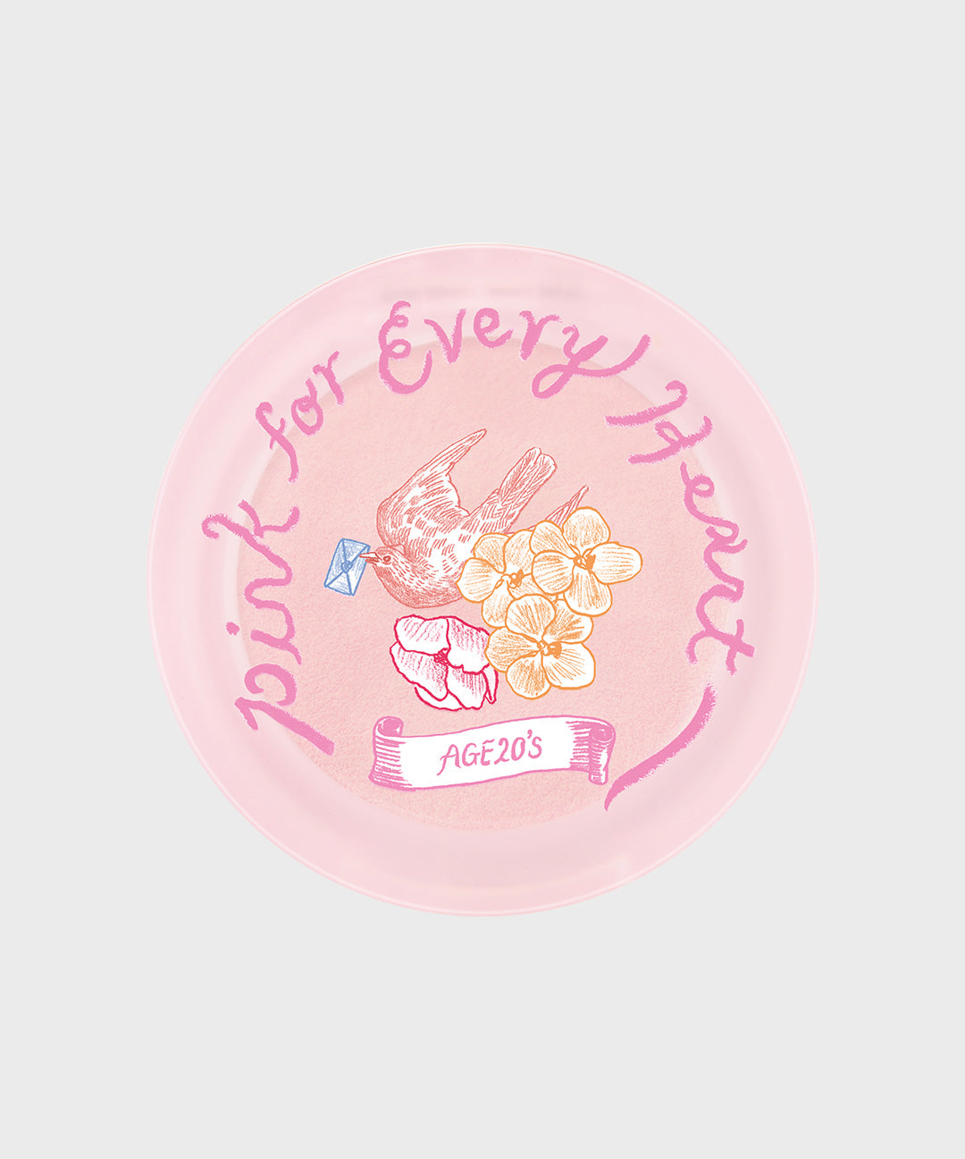 piyonna Pink For Every Heart Edition Careglow Highlighter with Finger Puff Maquillage Joues Highlighter