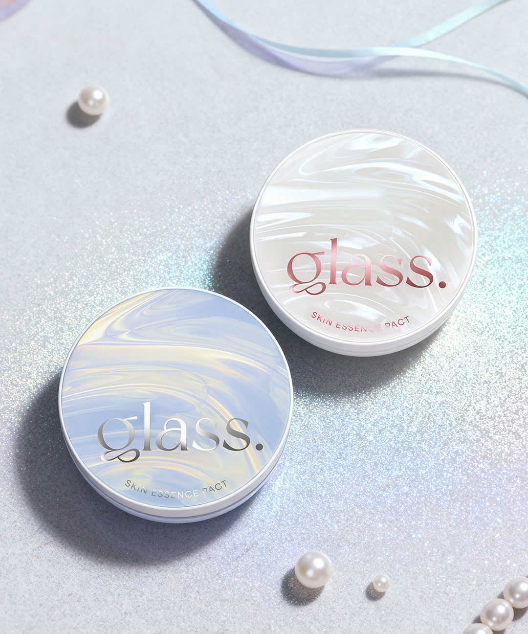piyonna Glass Skin Essence Pact Soft Pearl Glow Edition with Refill Maquillage Teint Cushion