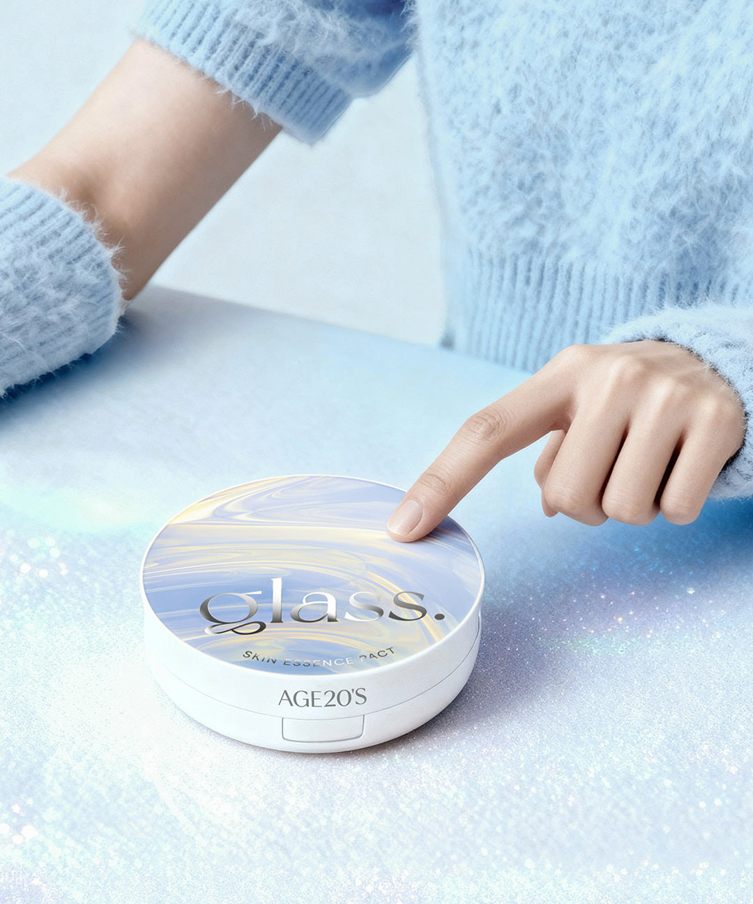 piyonna Glass Skin Essence Pact Soft Pearl Glow Edition with Refill Maquillage Teint Cushion