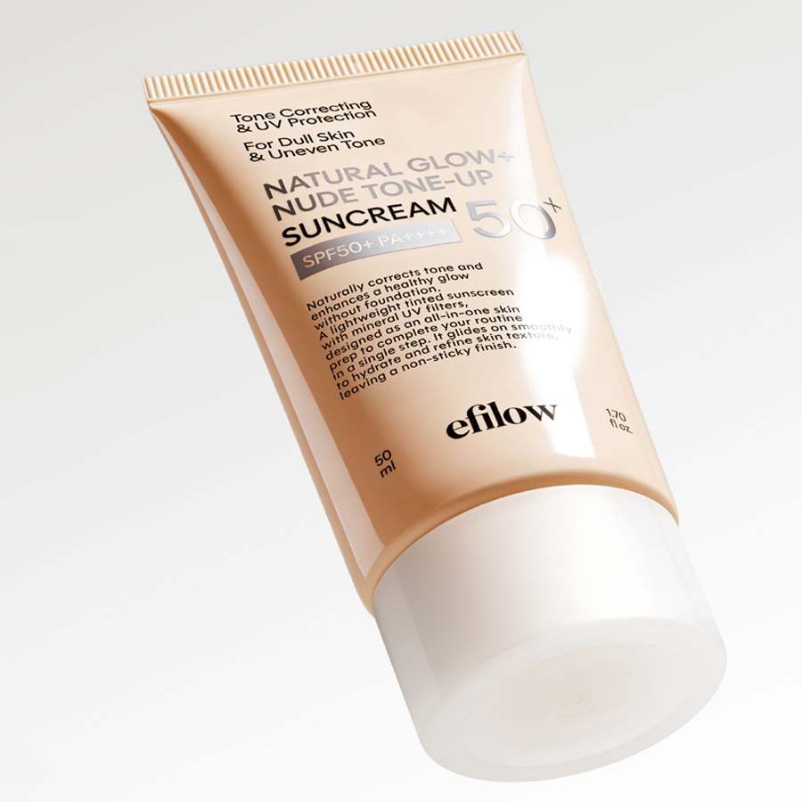 piyonna Natural Glow Nude Tone Up Foundation-Free Sun Cream 50ml SPF50+ PA++++ Solaire Crème solaire