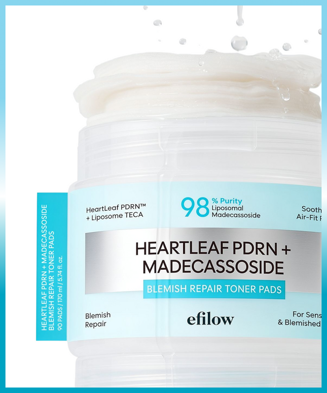piyonna Eoseongcho Madecassoside Trouble Soothing Toner Pad 100 sheets Soins visage Toner Pads tonifiants