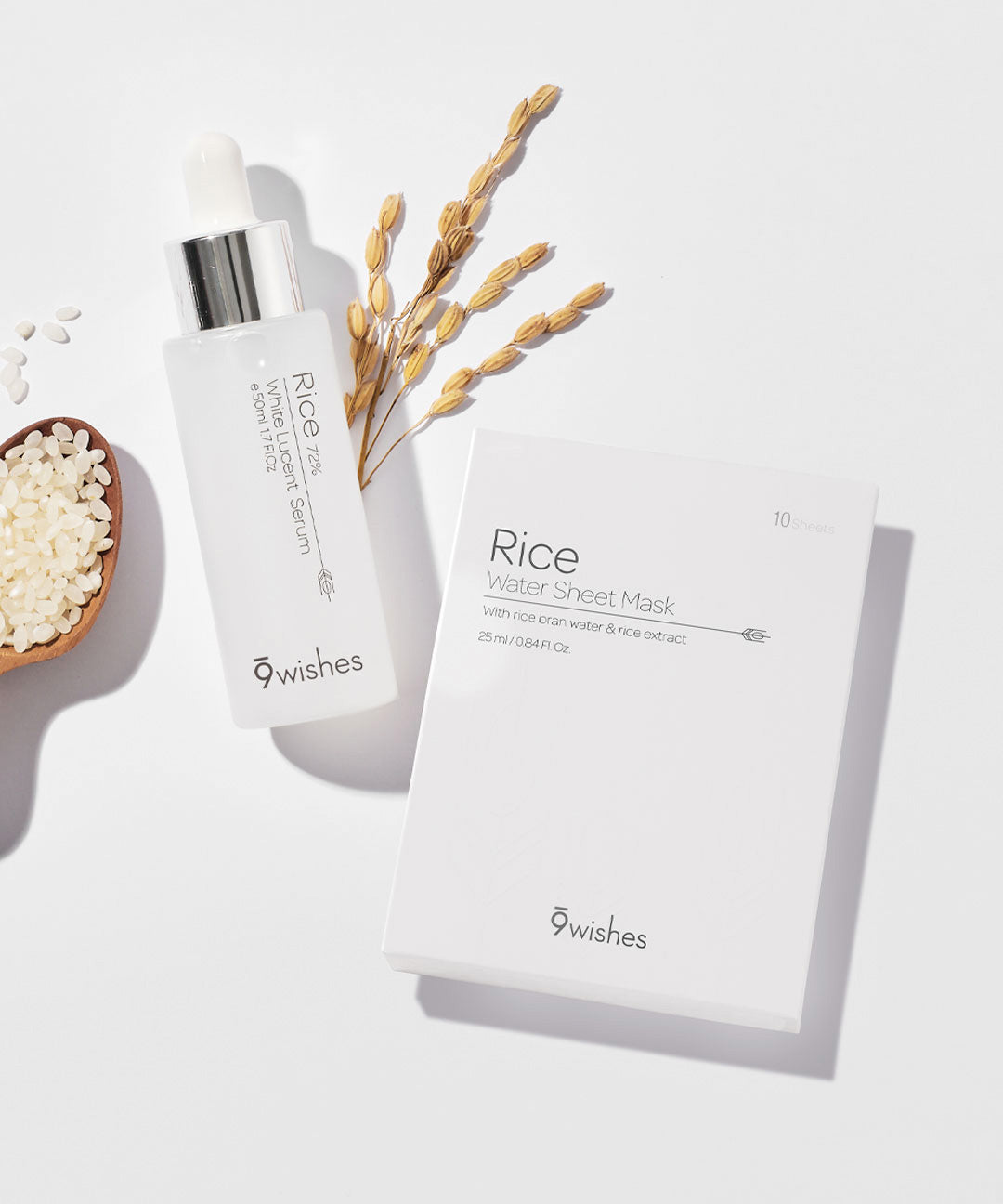 piyonna Rice 72 Serum 50ml + Rice Water Sheet Mask 10ea Soins visage Sérum