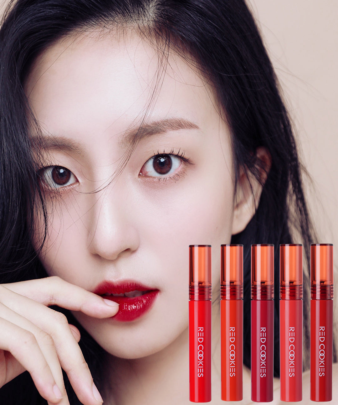 piyonna Red Cookie Glow Water Wrap Tint 4.5g Maquillage Lèvres Encre à lèvres