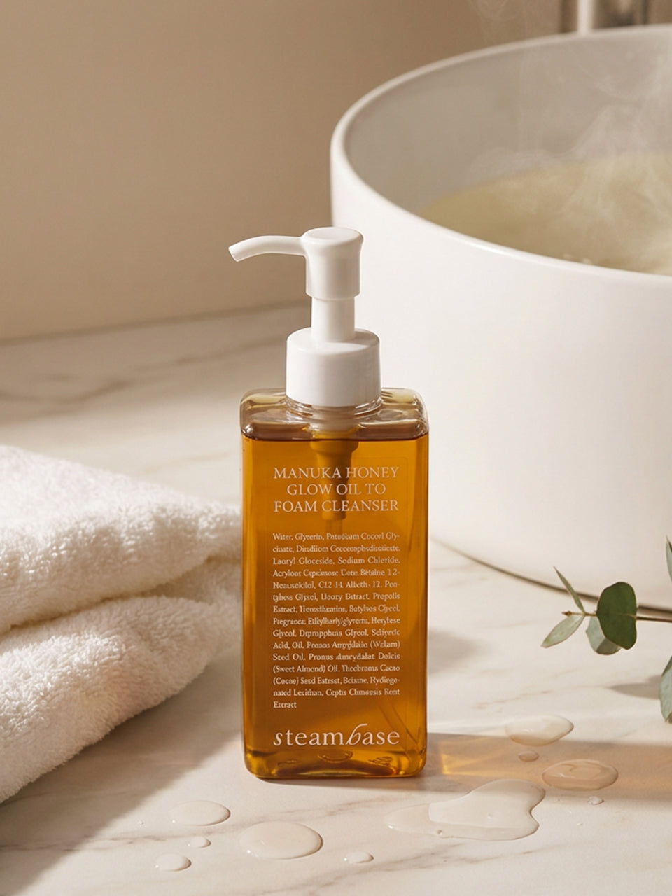 piyonna Manuka Honey Glow Oil to foam 215ml Soins visage Démaquillage Huile dém.