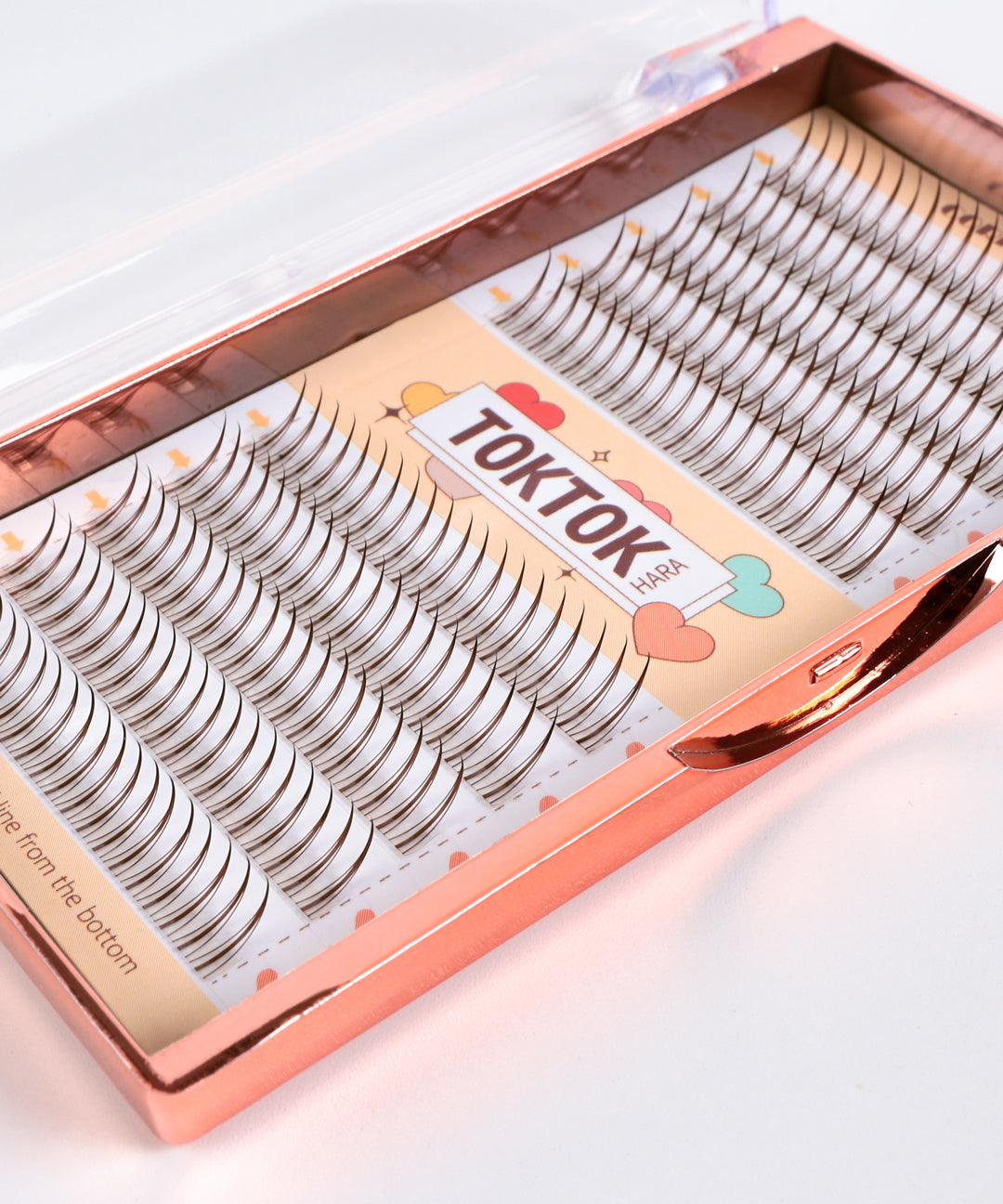 piyonna Toktokhara Filter Eyelashes Brown 200pcs Makeup Beauty Tools False Lashes