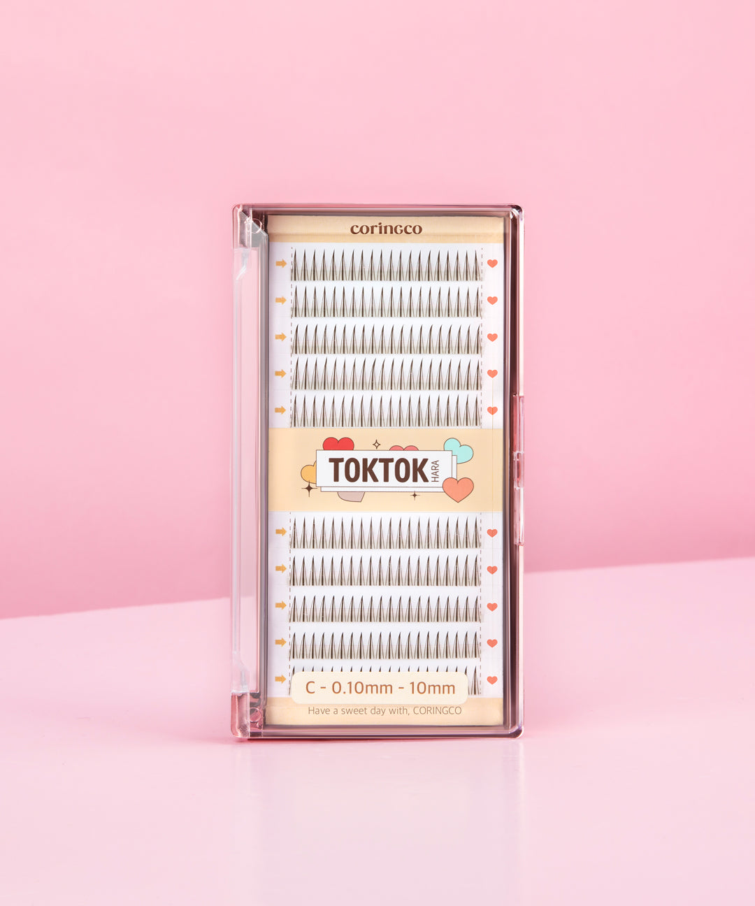 piyonna Toktokhara Filter Eyelashes Brown 200pcs Makeup Beauty Tools False Lashes