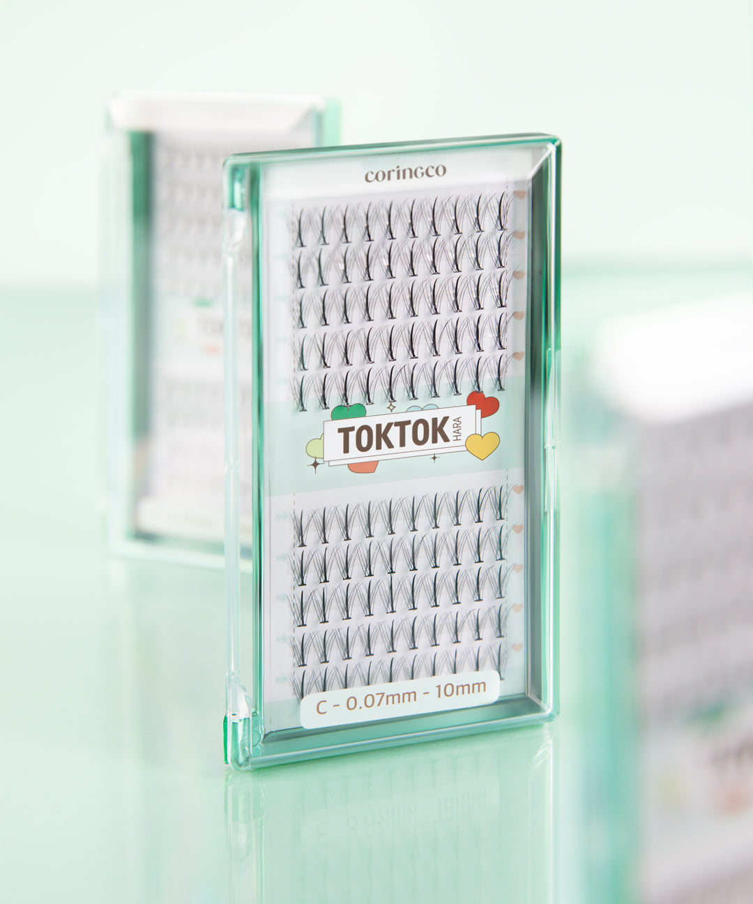piyonna Toktokhara W Eyelashes 100pcs Makeup Beauty Tools False Lashes