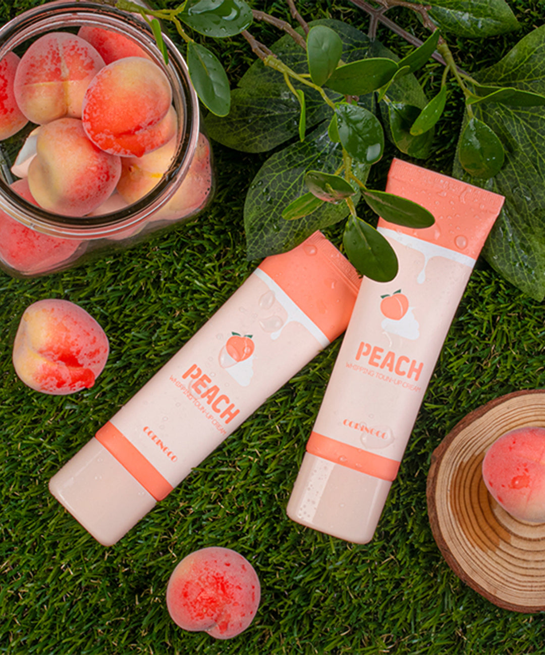 piyonna Peach Tone Up Brightening Cream Makeup Base Makeup BB CC Cream