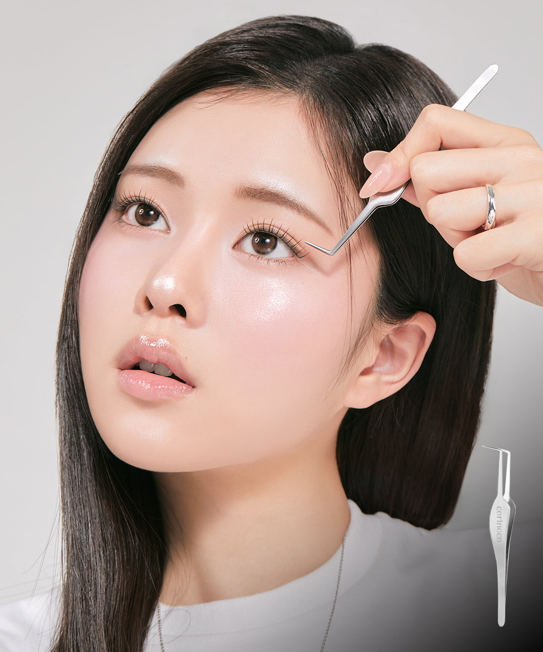 piyonna Toktokhara Tweezer 2 Types Makeup Beauty Tools False Lashes