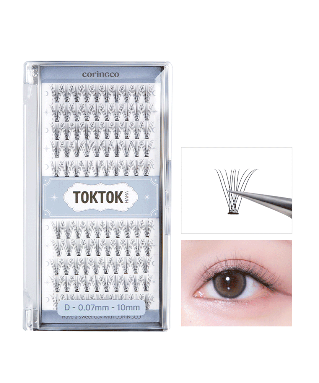 piyonna Toktokhara Air Eyelashes Makeup Beauty Tools False Lashes
