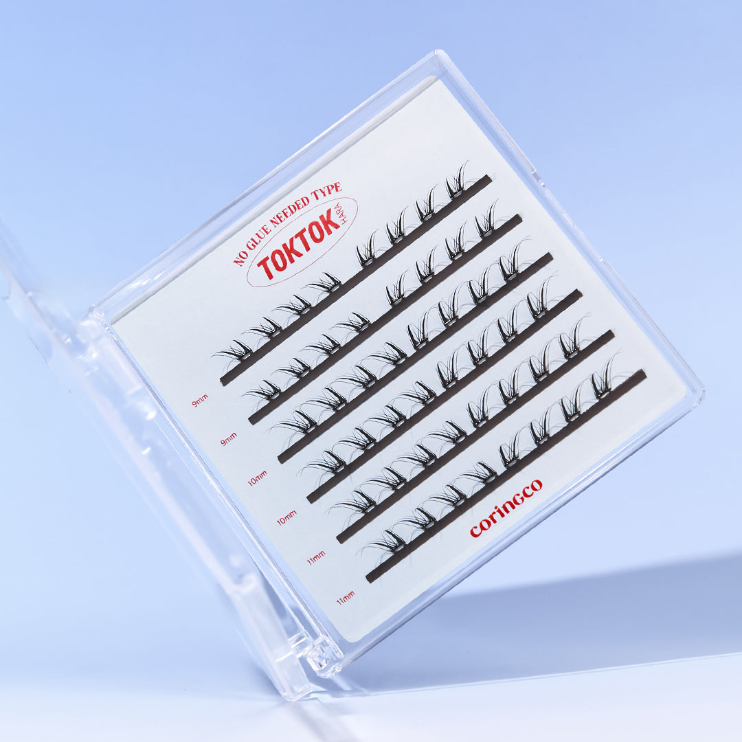 piyonna Toktokhara No Glue Eyelashes Easy Cut Maquillage Access. beauté Faux cils