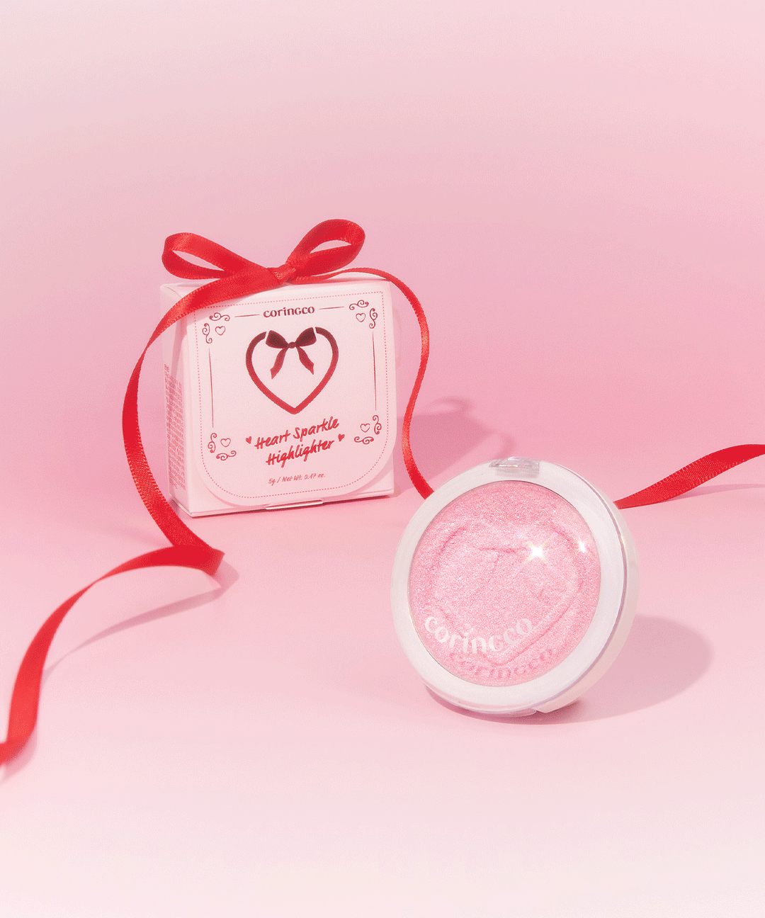 piyonna Heart Sparkle Highlighter 6 Colors Makeup Blush & Contour Highlighter