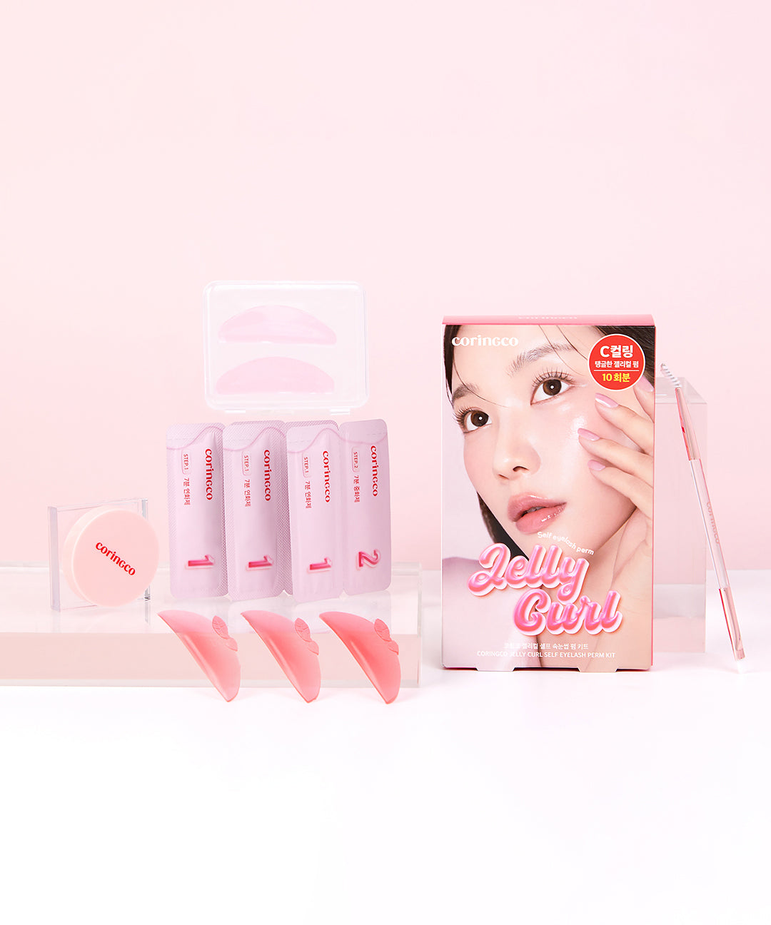 piyonna Jellycurl Self No Glue Eyelash Perm Kit Maquillage Access. beauté Faux cils