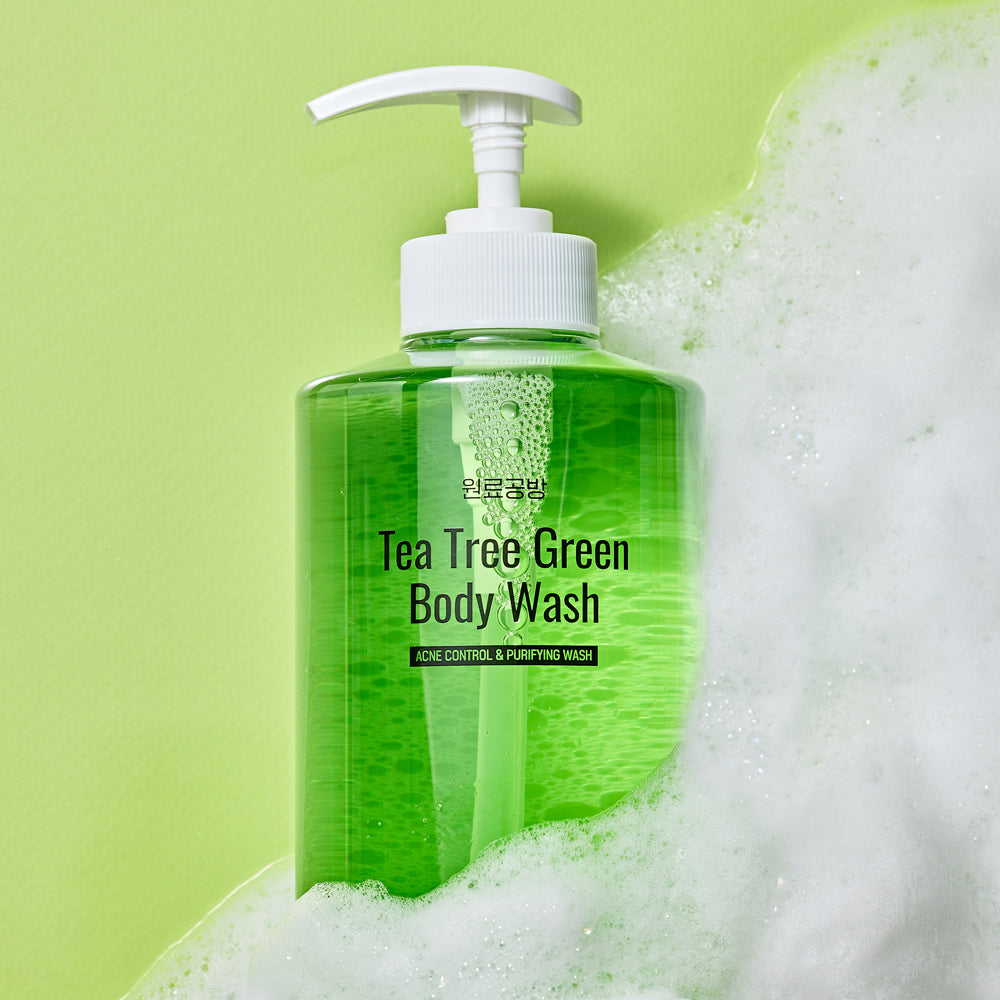 piyonna Wonryogongbang Tea Tree Green N Acne Body Wash 500ml Hair Body Care Body Care Body Wash