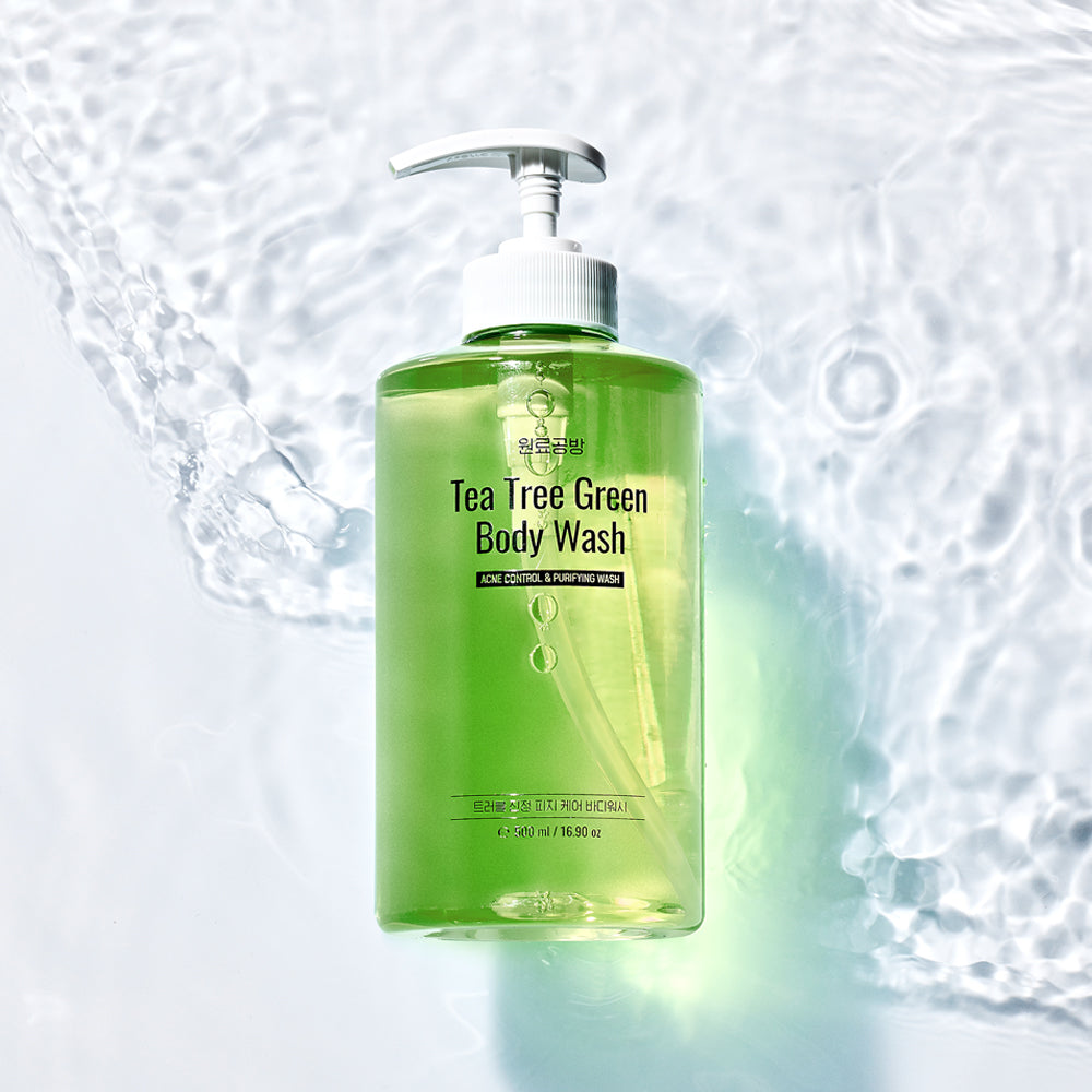 piyonna Wonryogongbang Tea Tree Green N Acne Body Wash 500ml Hair Body Care Body Care Body Wash