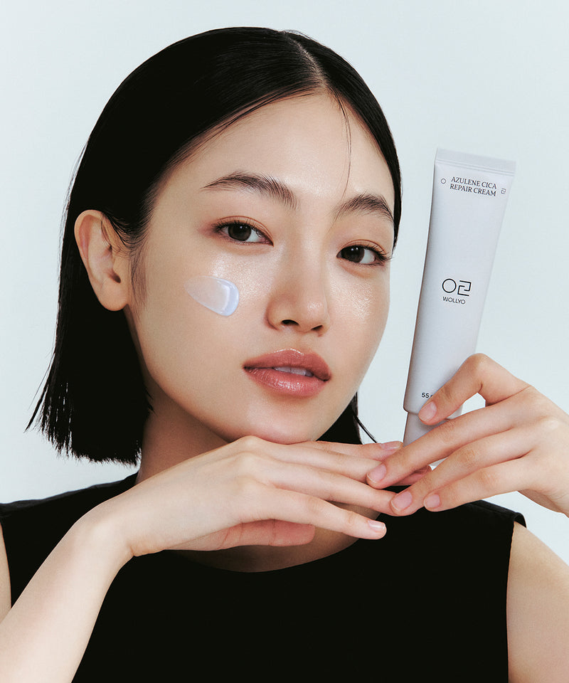 piyonna [Soin des Marques💜] WOLLYYO Crème Réparatrice Cica Azulène 55g Soins visage Crème