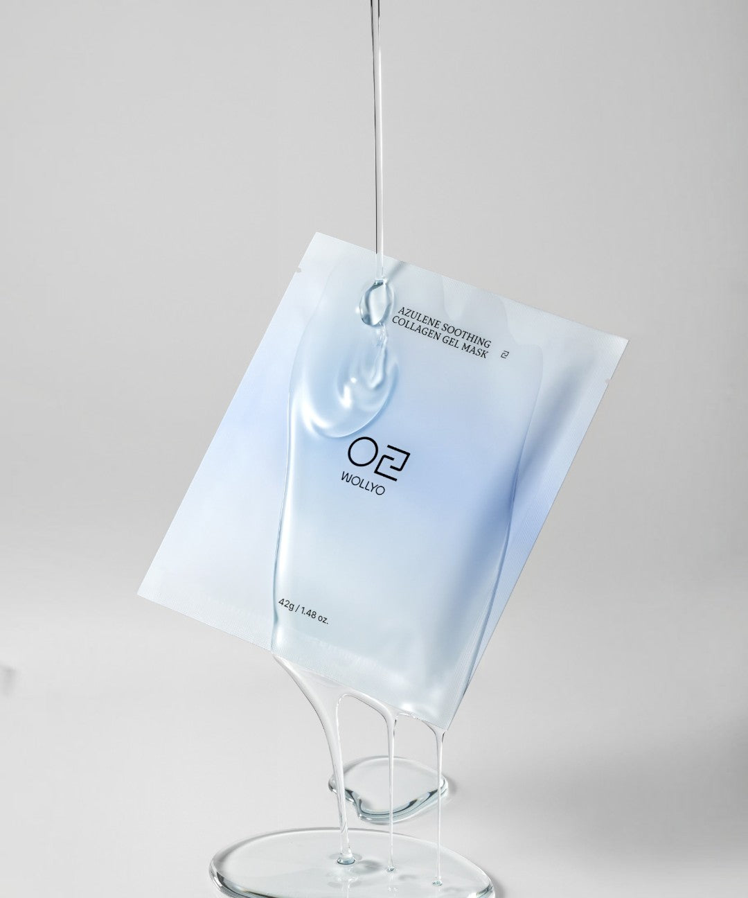 piyonna [Cooling Care💙] WOLLYYO Azulene Collagen Soothing Hydrogel Mask (1 Sheet) Face Mask Sleeping Pack