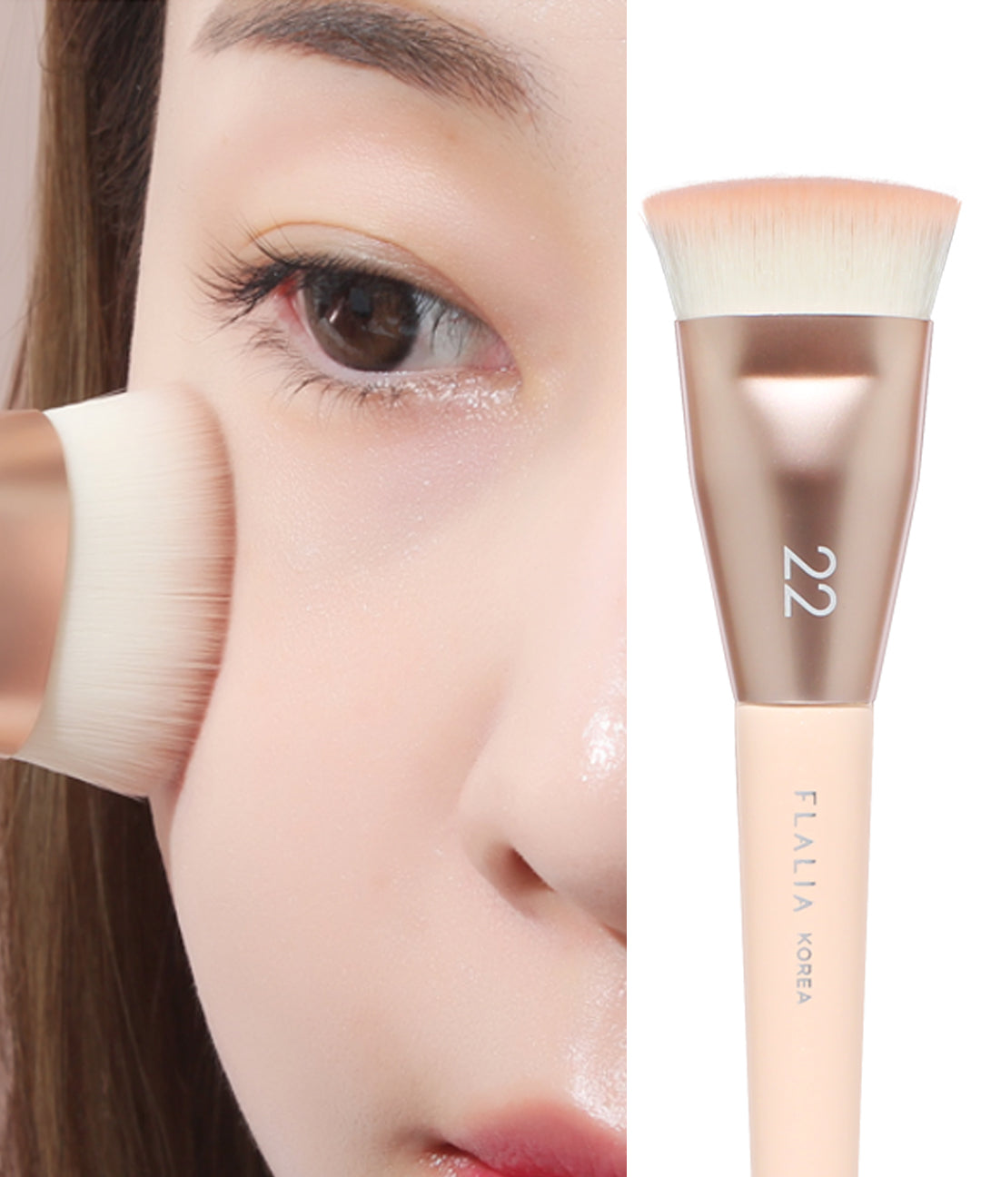 piyonna Mulli Brush 22 Pore Cover Foundation Makeup Brush Maquillage Accessoires beauté Pinceau