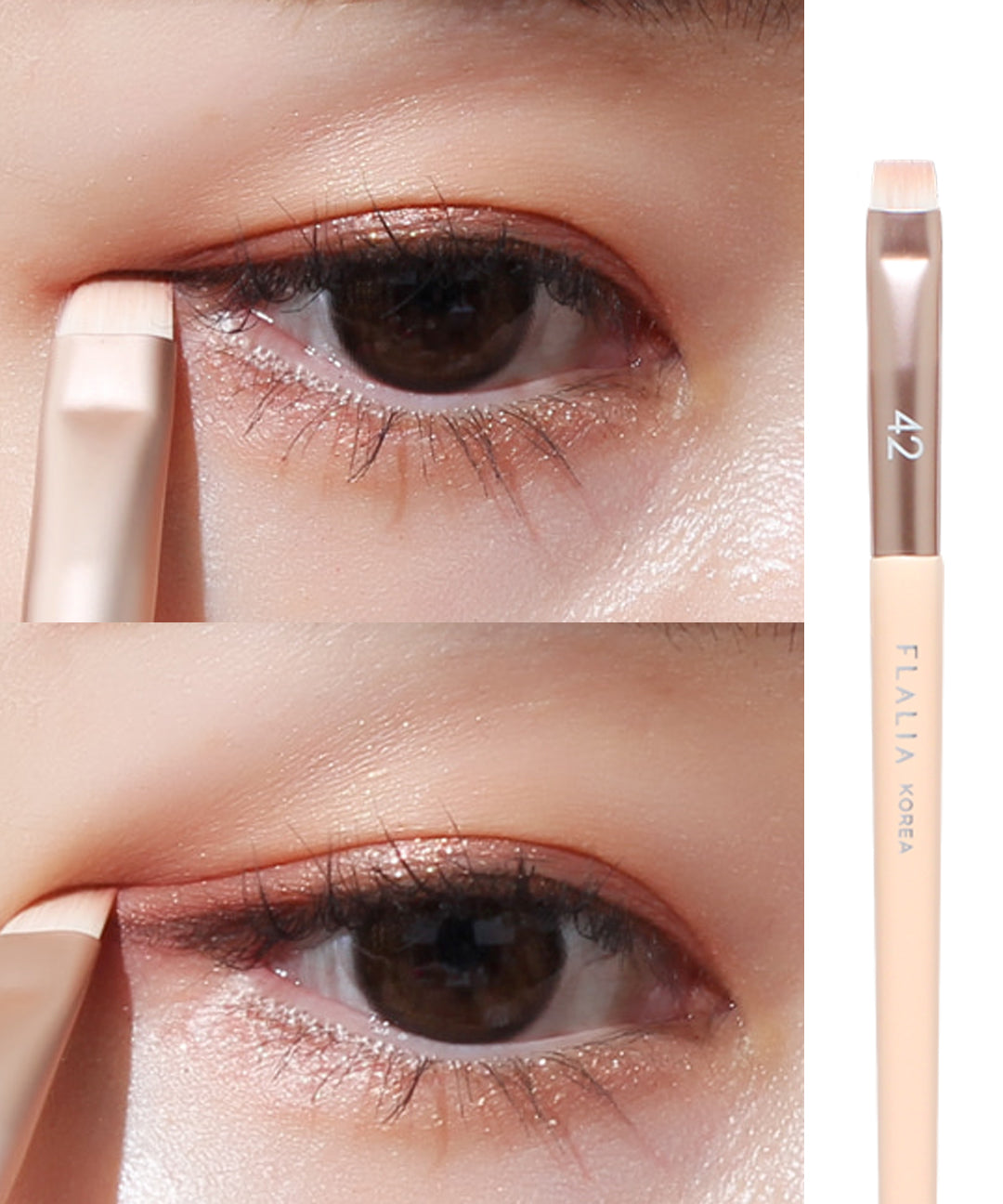 piyonna Mully Brush 42 Flat Eyeliner Makeup Brush Maquillage Accessoires beauté Pinceau
