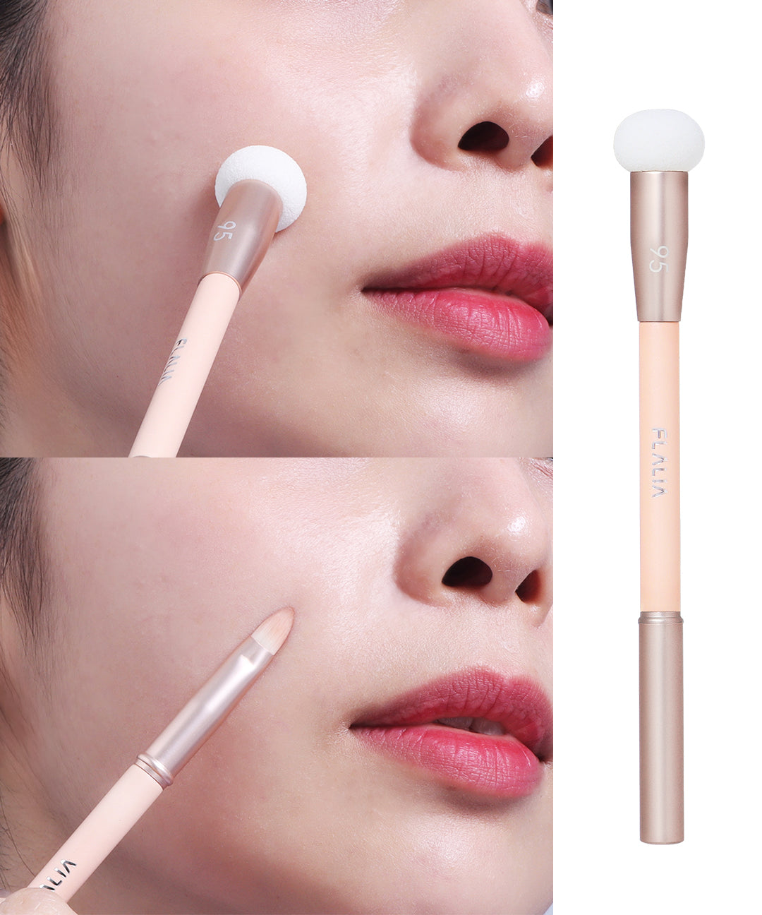 piyonna Mulli Brush 95 Dual Concealer Sponge Makeup Brush Maquillage Accessoires beauté Pinceau