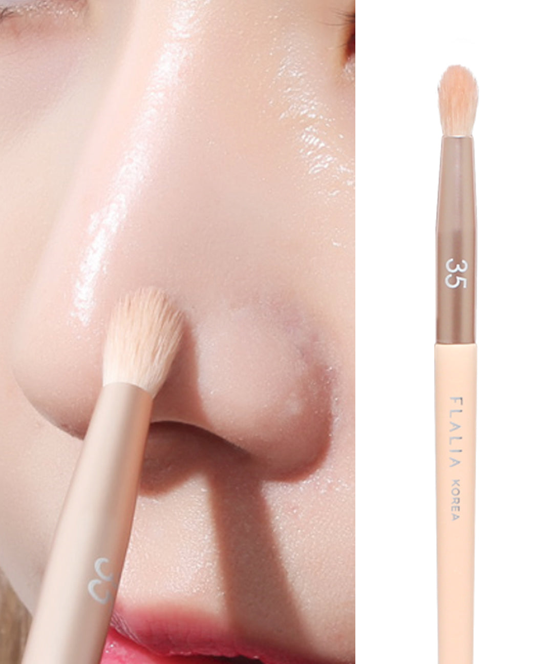 piyonna Mully Brush 35 Nose Blending Shading Maquillage Accessoires beauté Pinceau