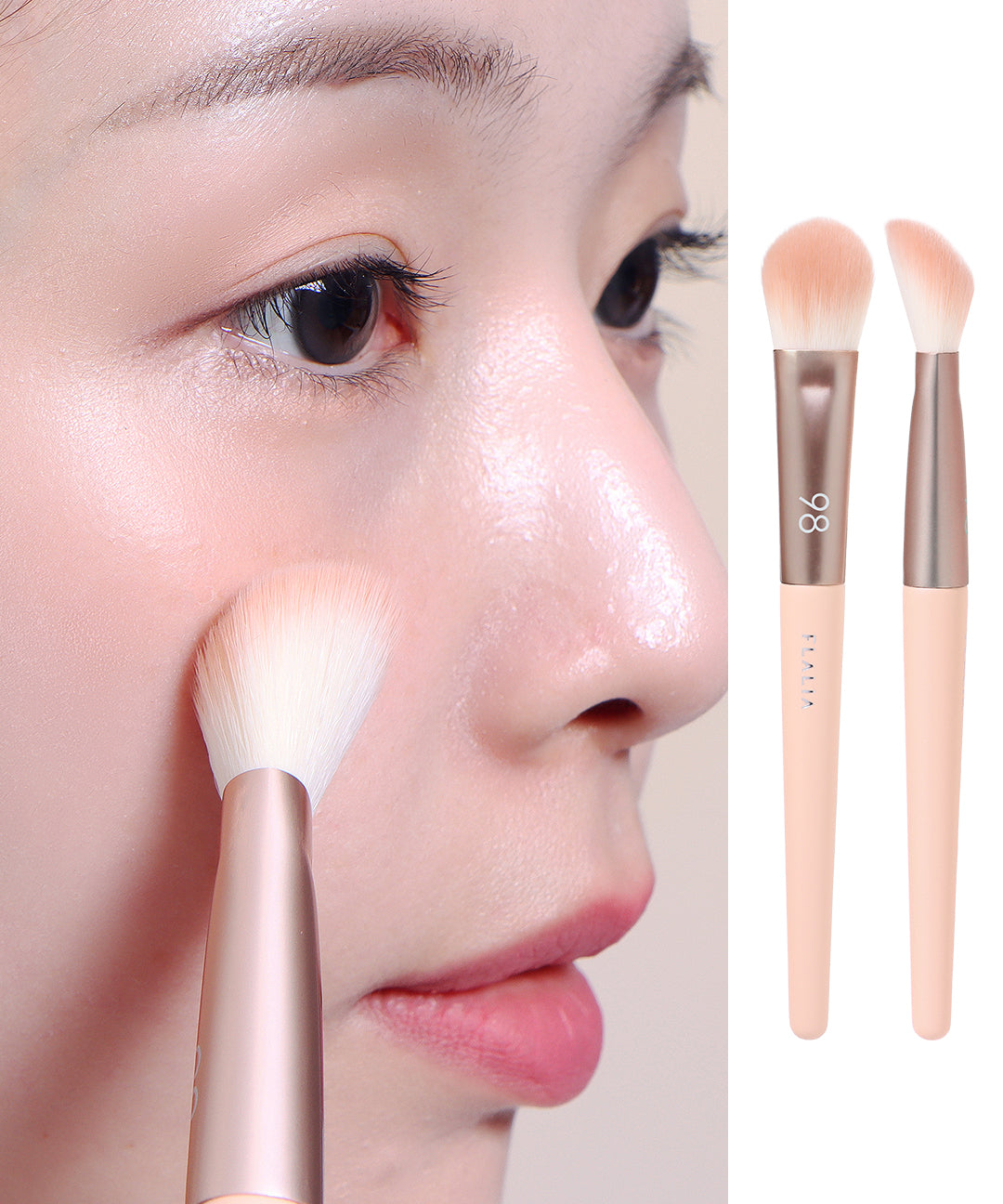 piyonna Mully Brush 98 Angled Blusher Makeup Brush Maquillage Accessoires beauté Pinceau